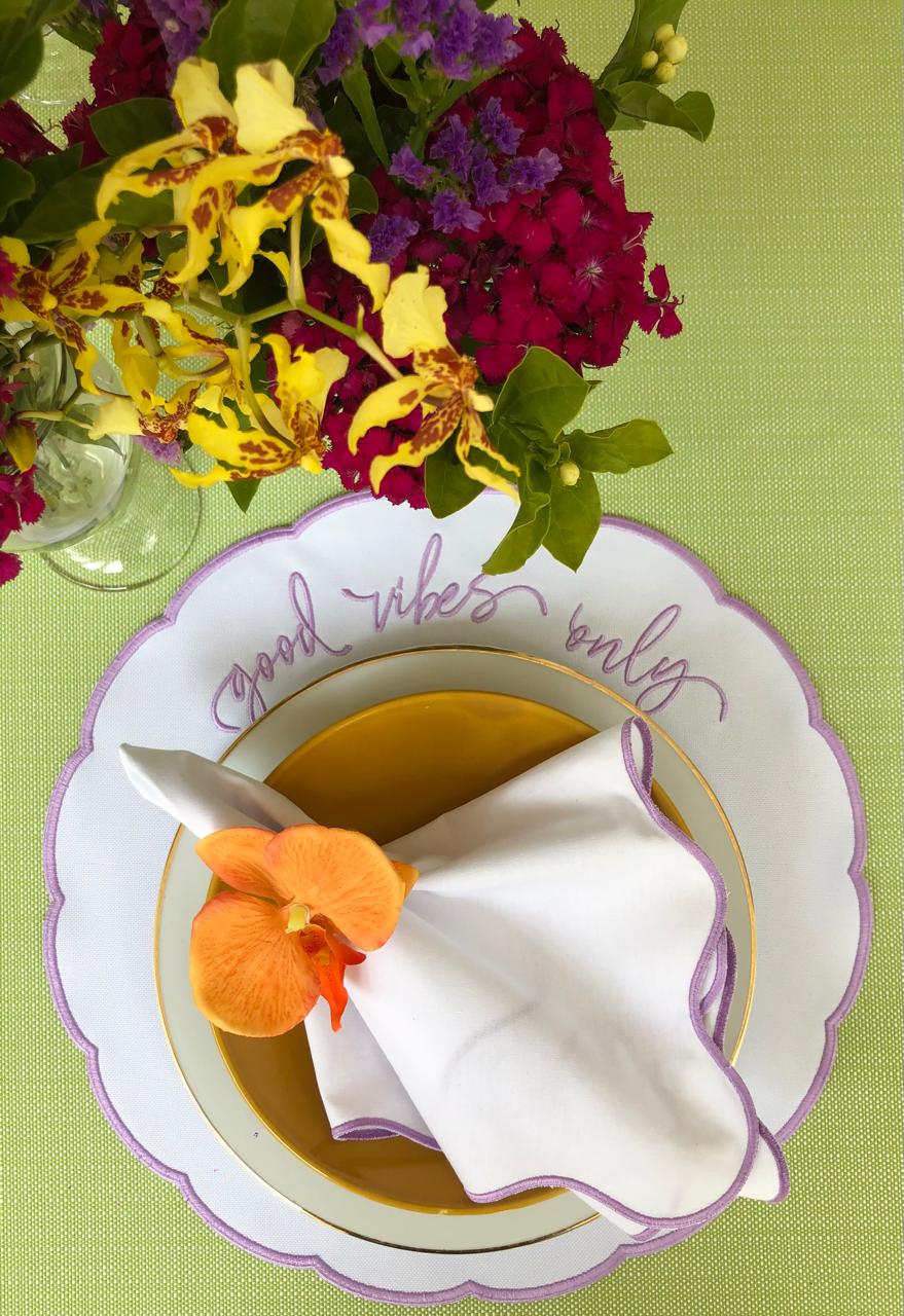Good Vibes Only Impermeable Placemat (Set of 6)