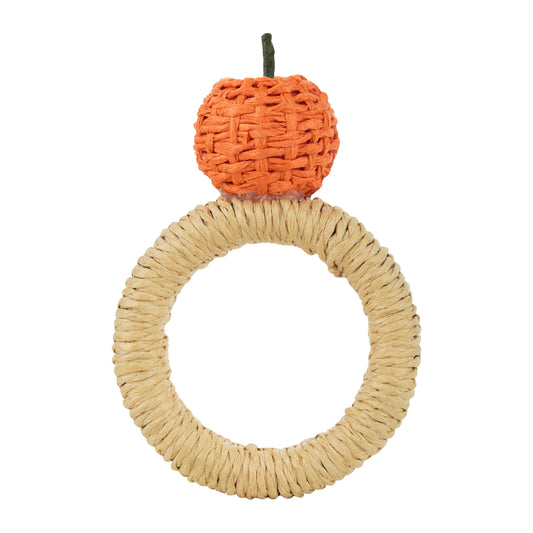 Handwoven Orange Napkin Ring