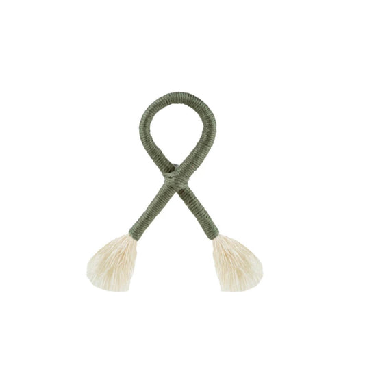 Olive Green Nautical Knot Napkin Ring