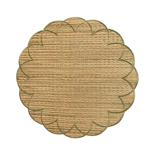 Olive Bali Straw Placemat