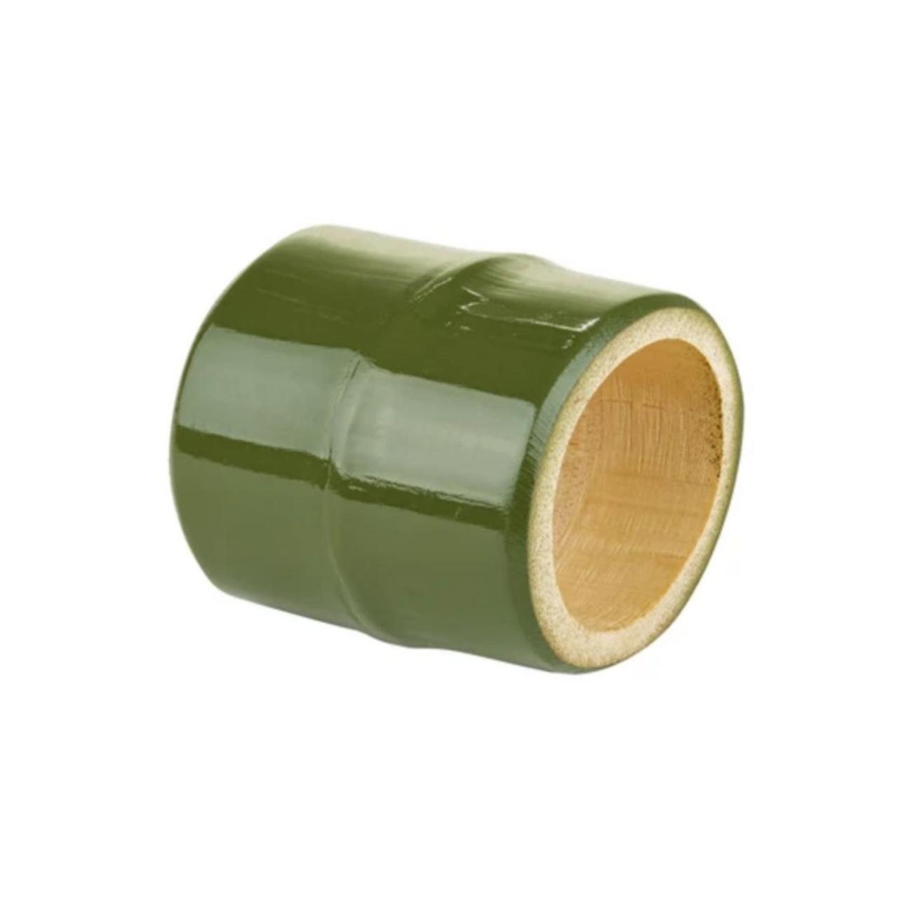 Olive Green Bamboo Napkin Ring