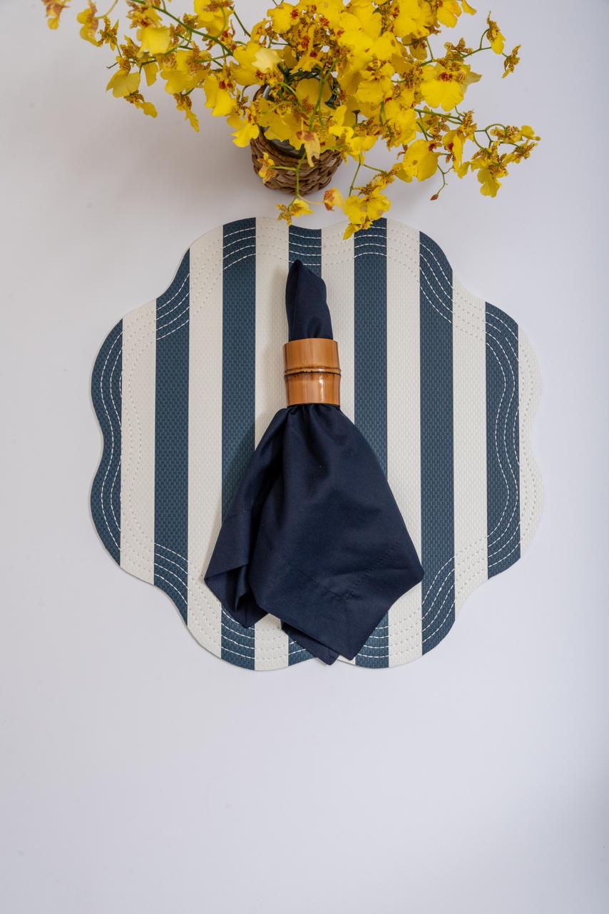 Solid Navy Blue Cotton Napkin