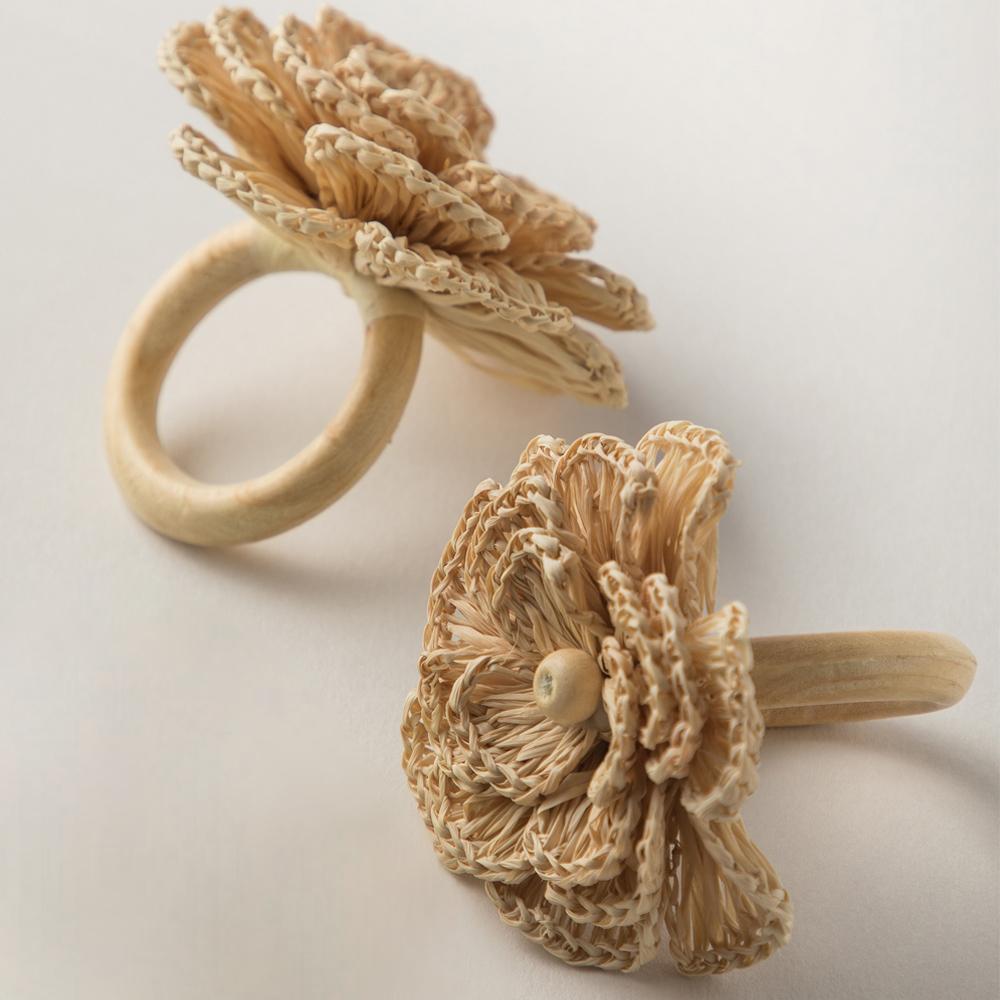 Natural Buriti Flower Napkin Ring