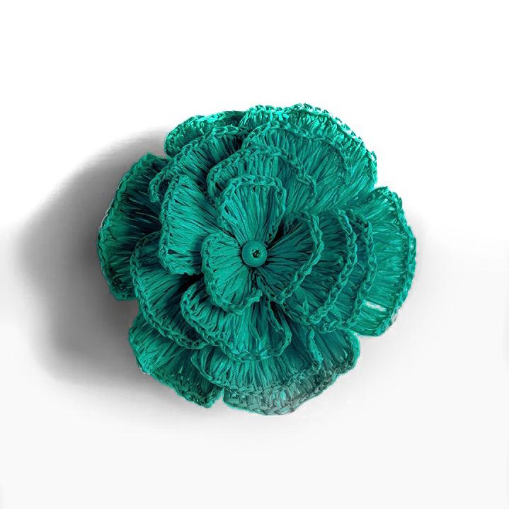 Green Buriti Flower Napkin Ring