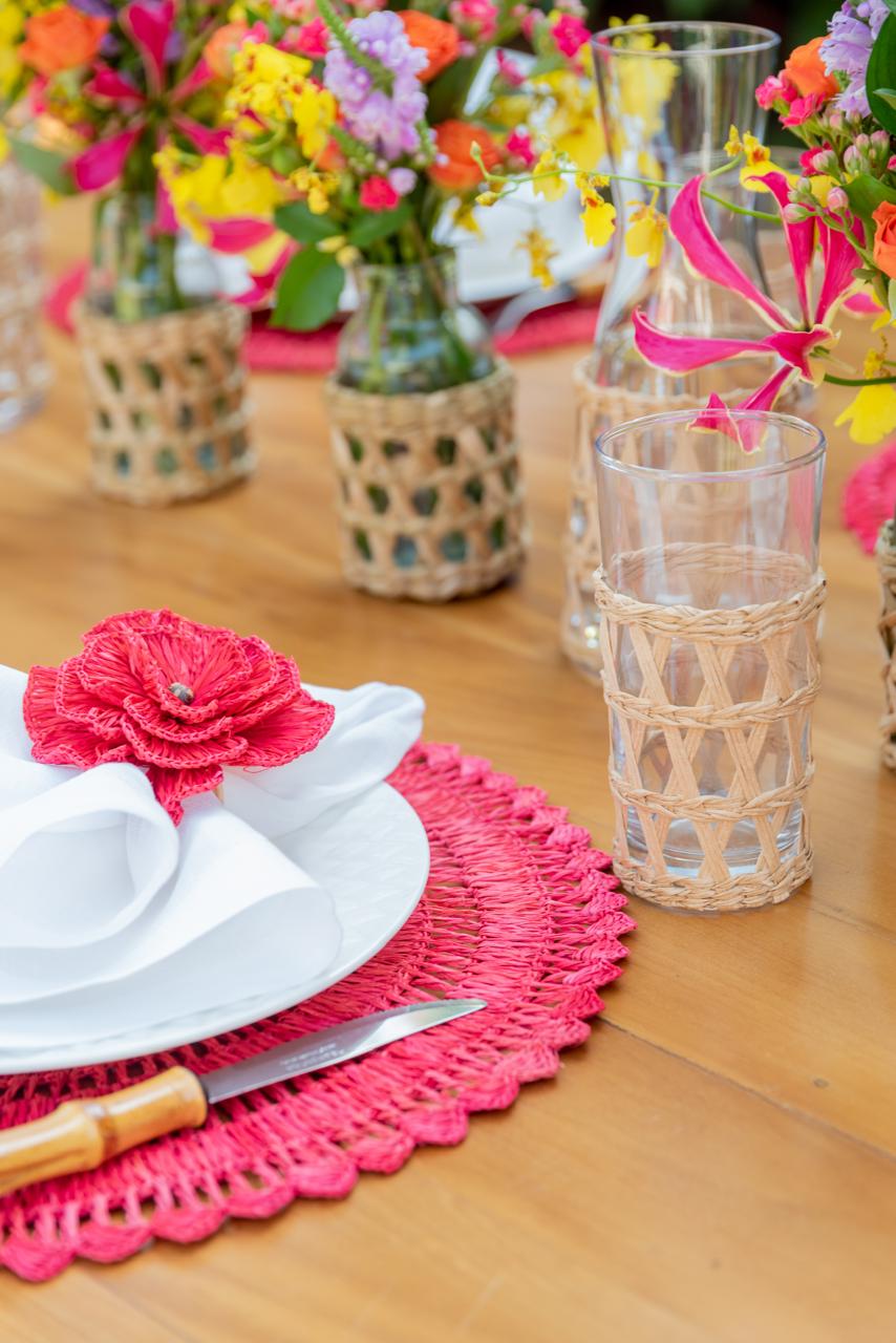 Red Buriti Flower Napkin Ring