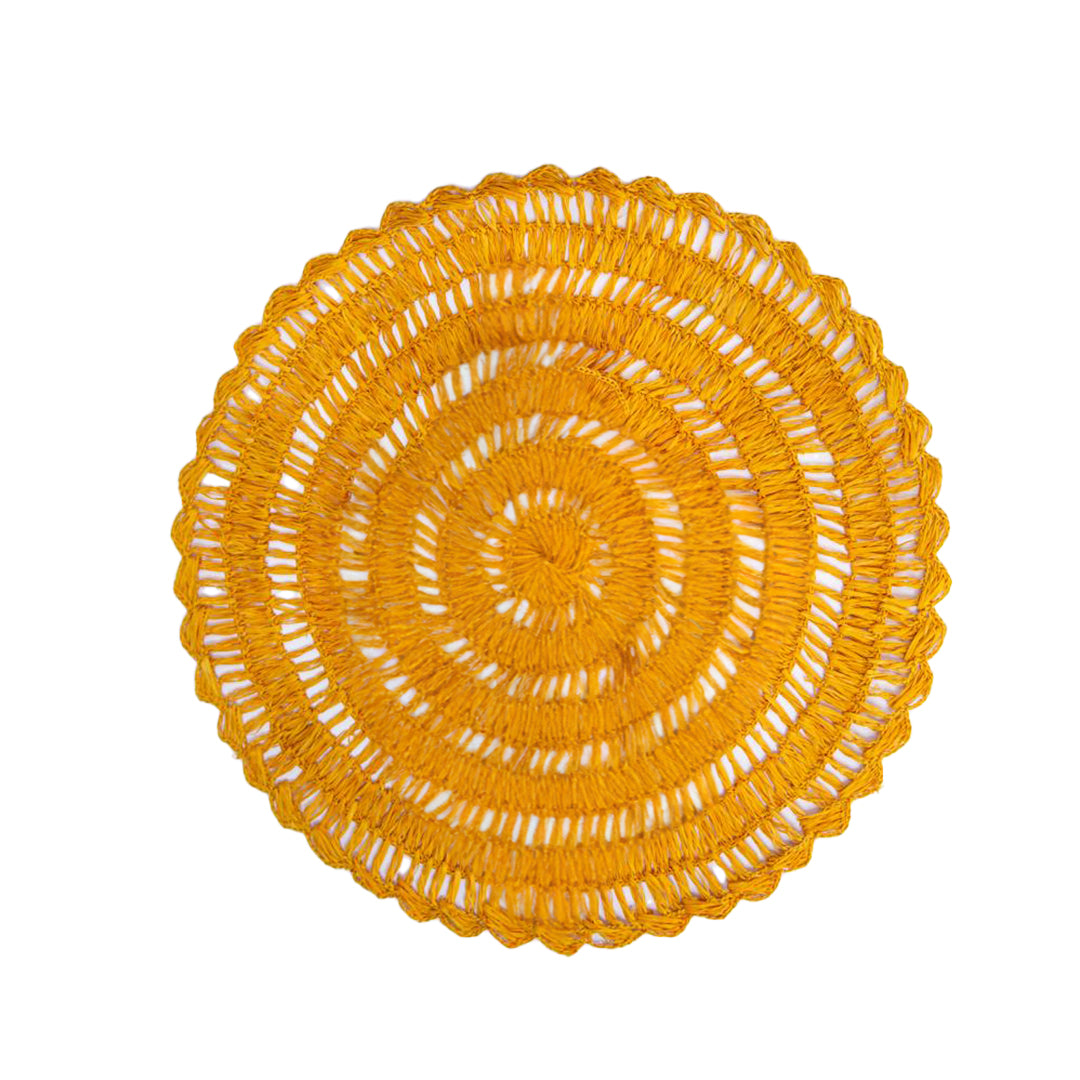 Mustard Yellow Buriti Straw Placemat