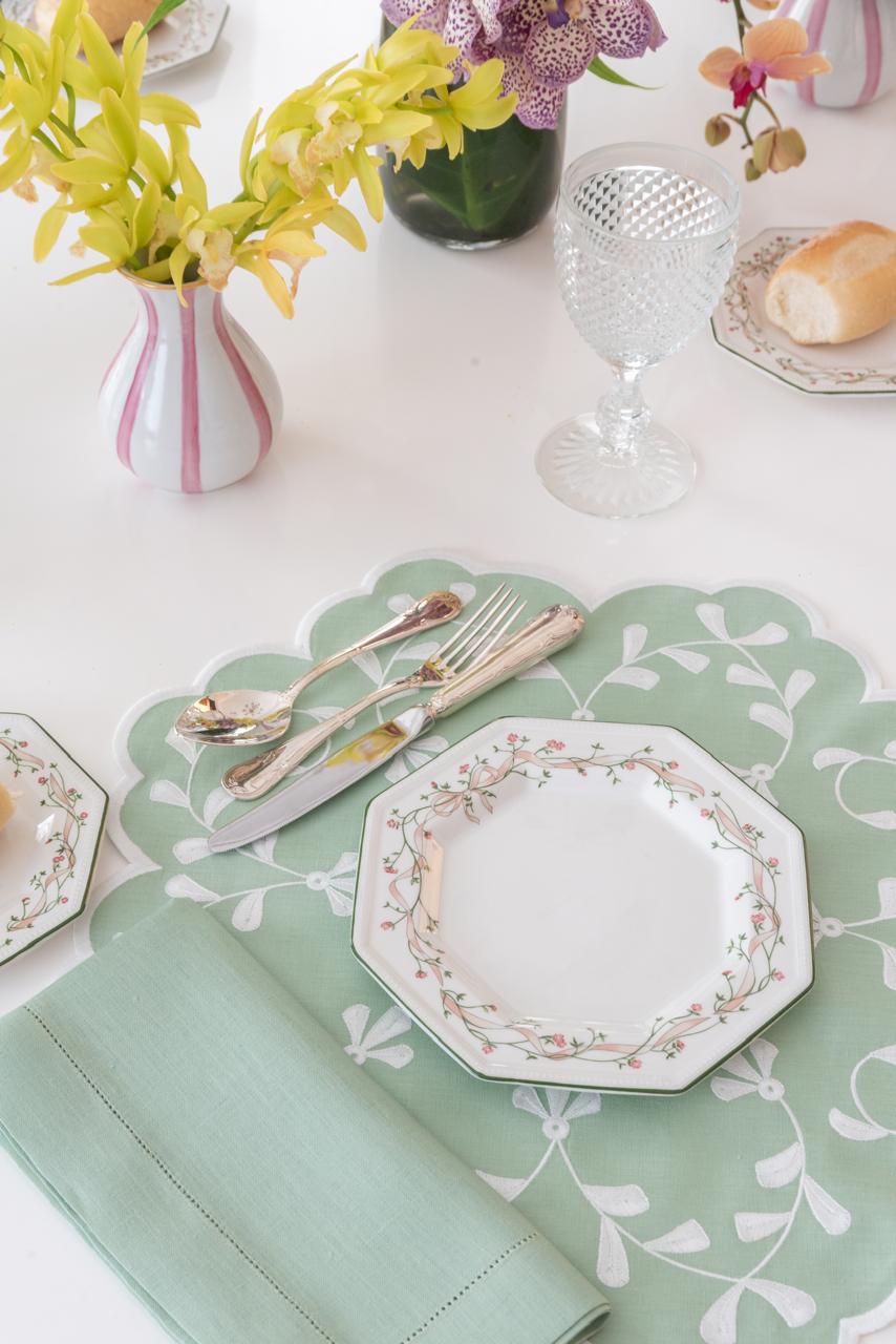 Classic Celadon Linen Napkin & Placemat Set