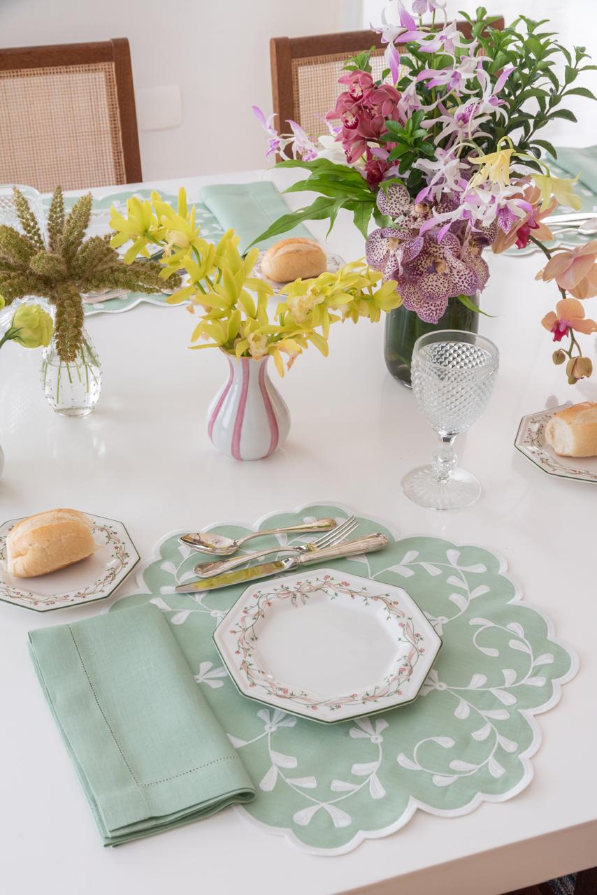 Classic Celadon Linen Napkin & Placemat Set