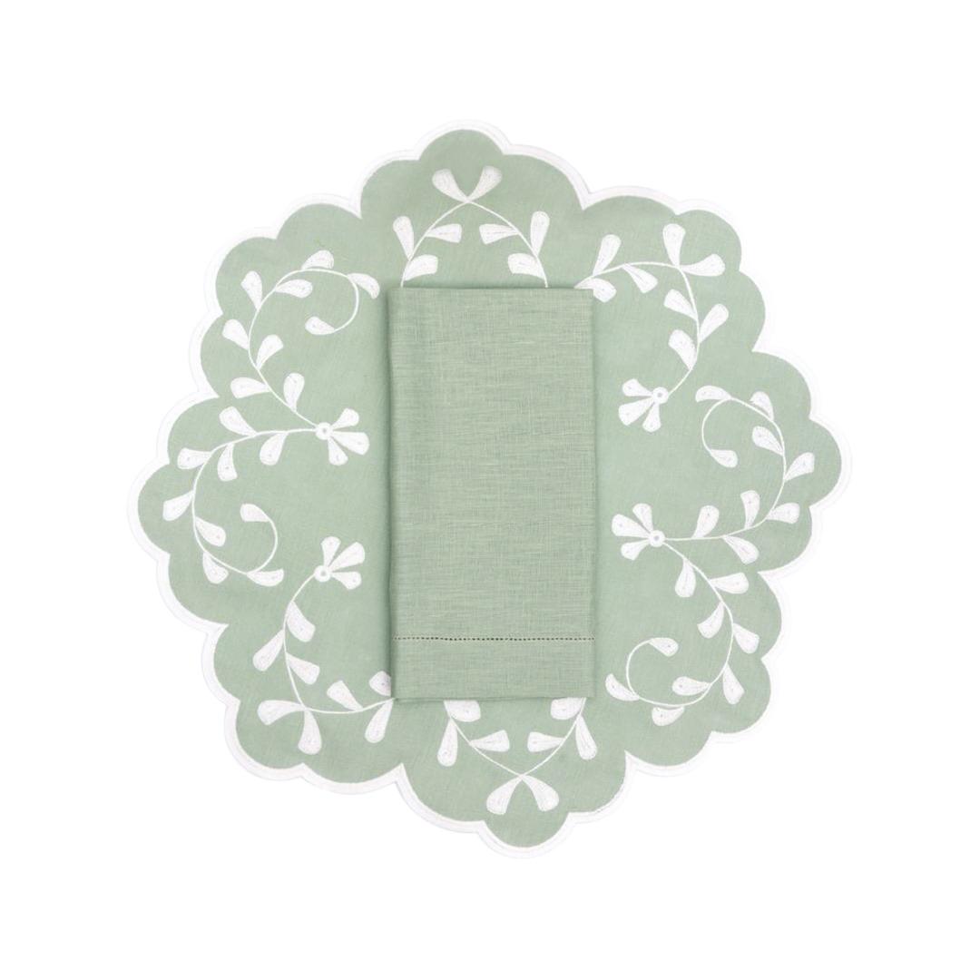 Classic Celadon Linen Napkin & Placemat Set