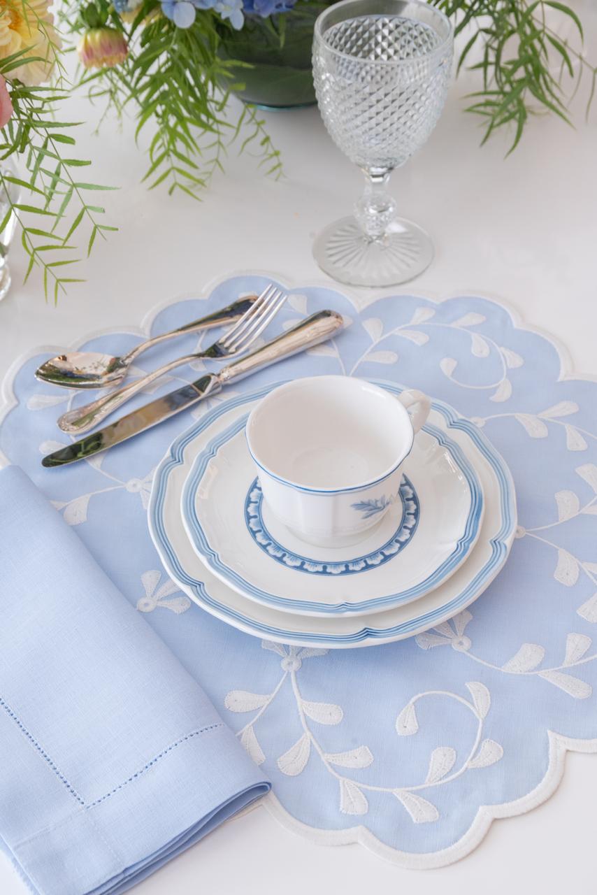 Classic Blue Linen Napkin & Placemat Set