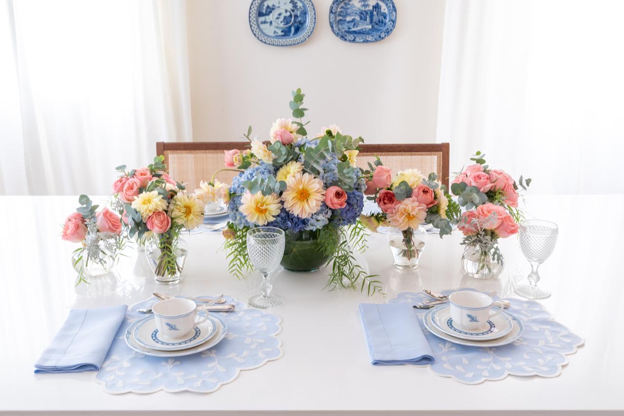 Classic Blue Linen Napkin & Placemat Set