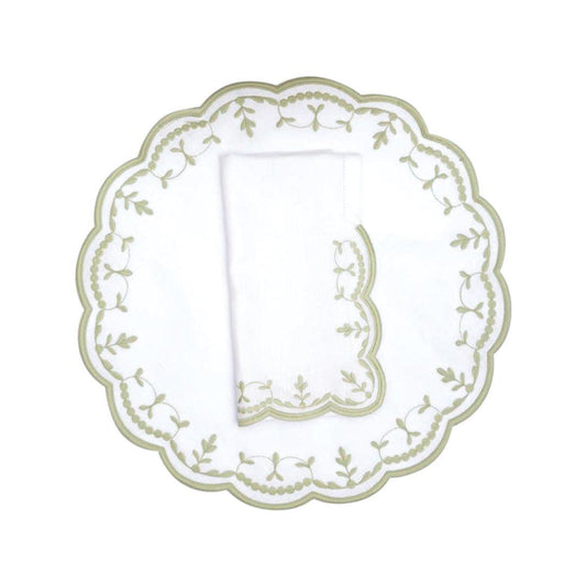 Firenze Celadon Linen Napkin & Placemat Set