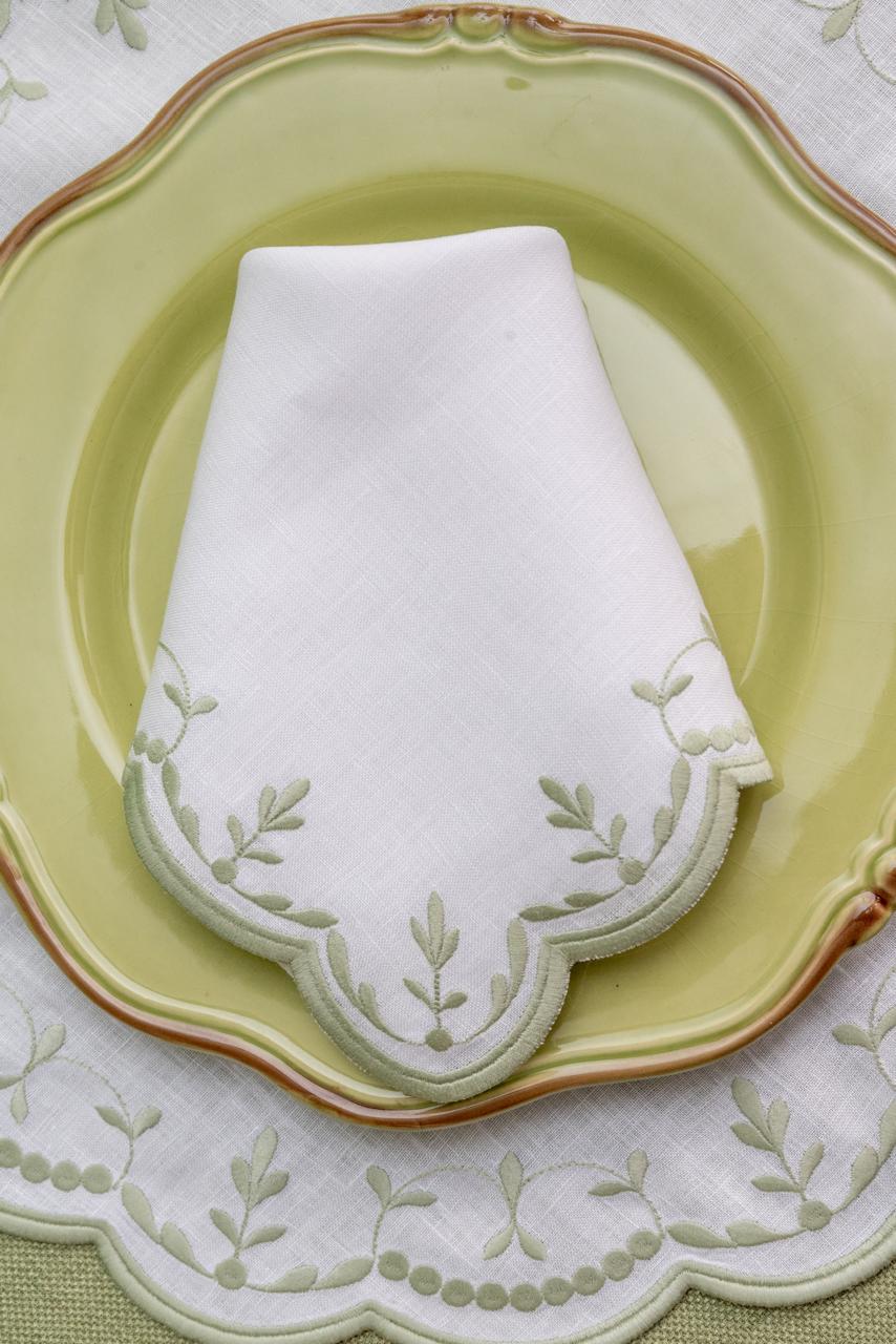 Firenze Celadon Linen Napkin & Placemat Set