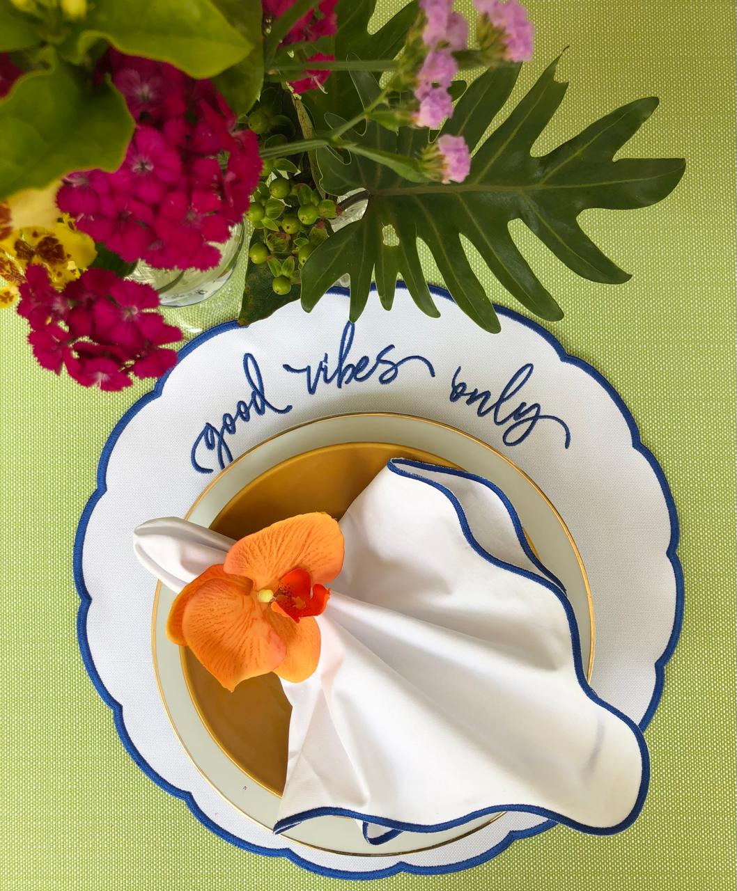 Good Vibes Only Impermeable Placemat (Set of 6)