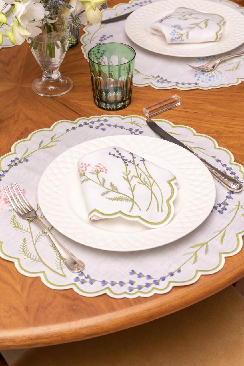 Lavender Garden Linen Napkin & Placemat Set