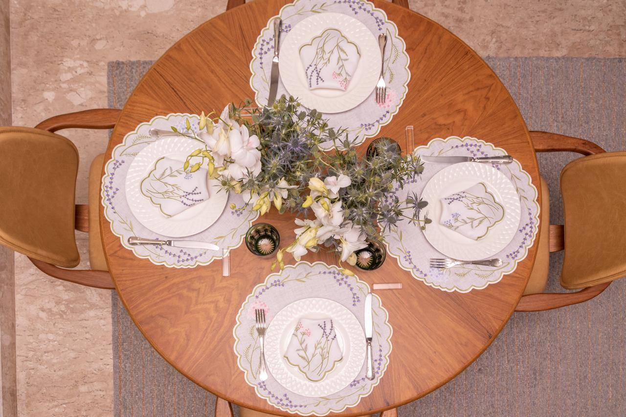 Lavender Garden Linen Napkin & Placemat Set