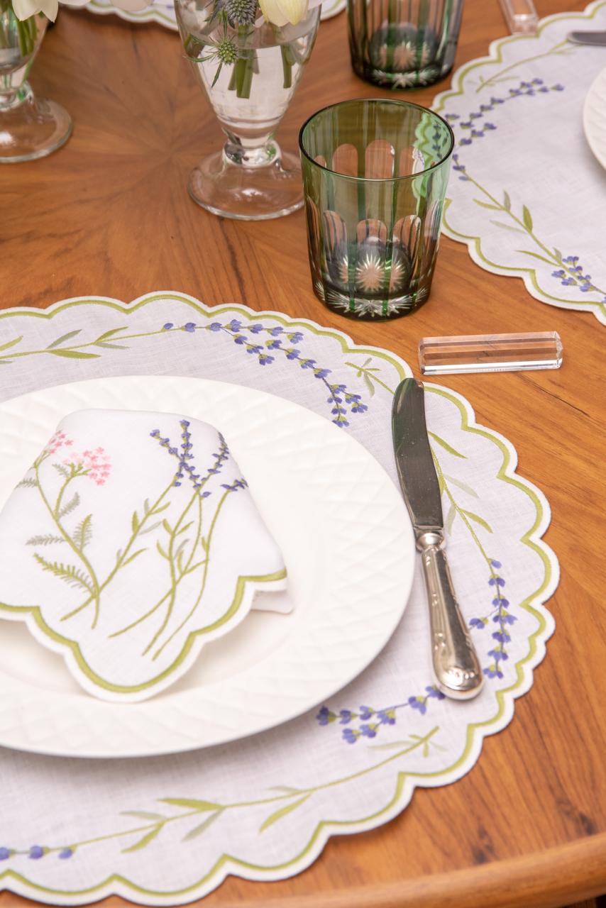 Lavender Garden Linen Napkin & Placemat Set