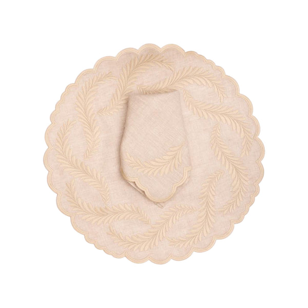 Leaves Linen Napkin & Placemat Set of 4