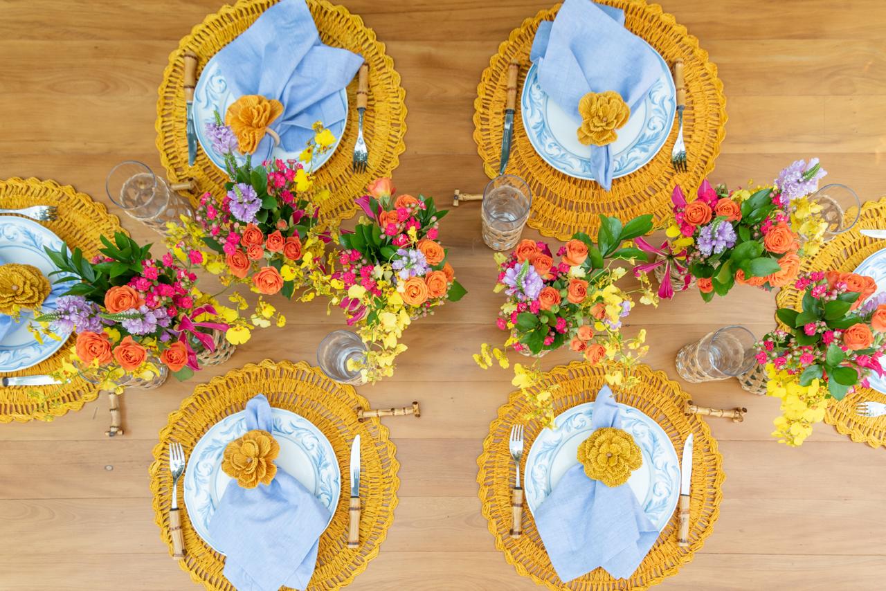 Mustard Yellow Buriti Straw Placemat