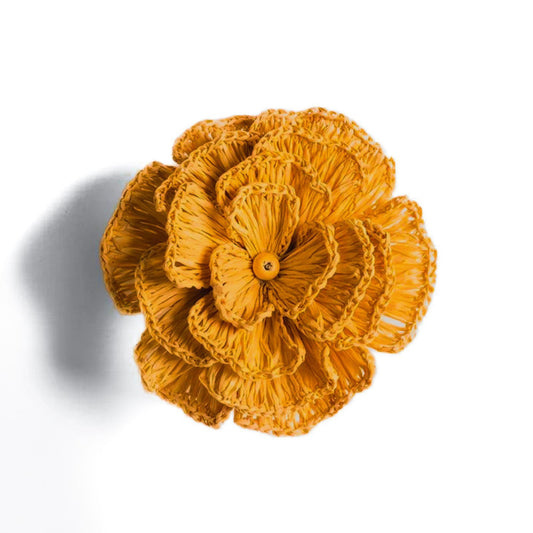 Mustard Yellow Buriti Flower Napkin Ring