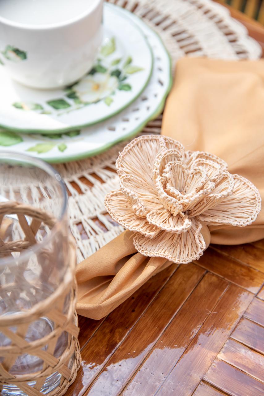 Natural Buriti Flower Napkin Ring