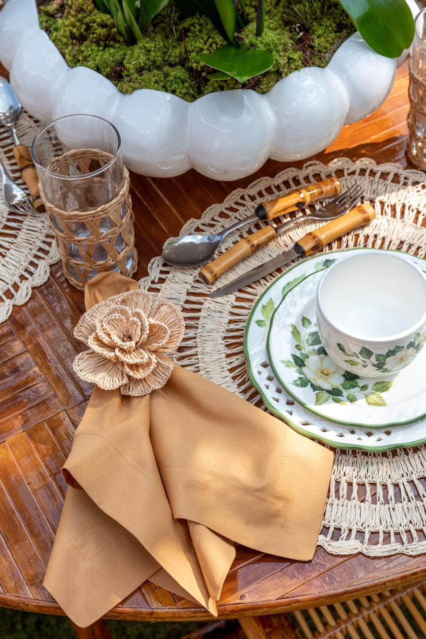 Natural Buriti Flower Napkin Ring