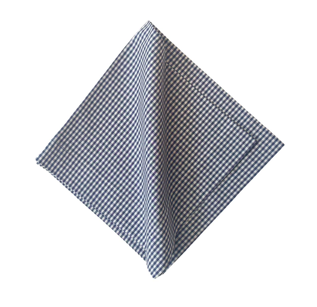 Navy Gingham Napkin