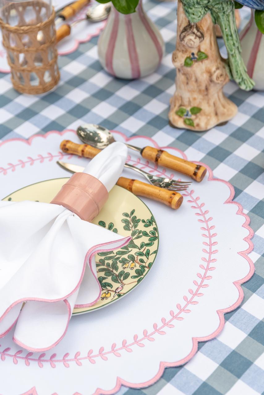 Light Pink Bamboo Napkin Ring