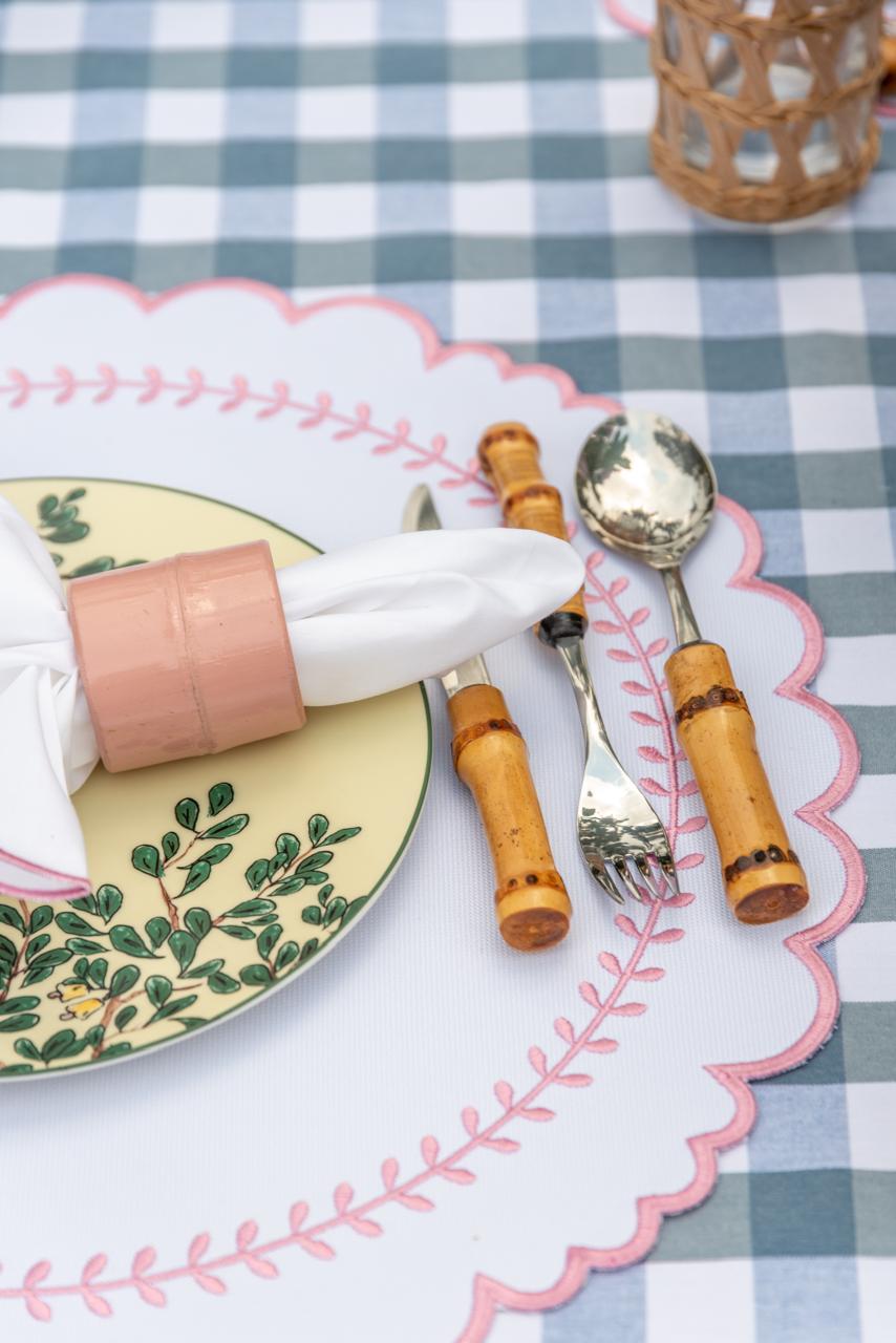 Light Pink Bamboo Napkin Ring