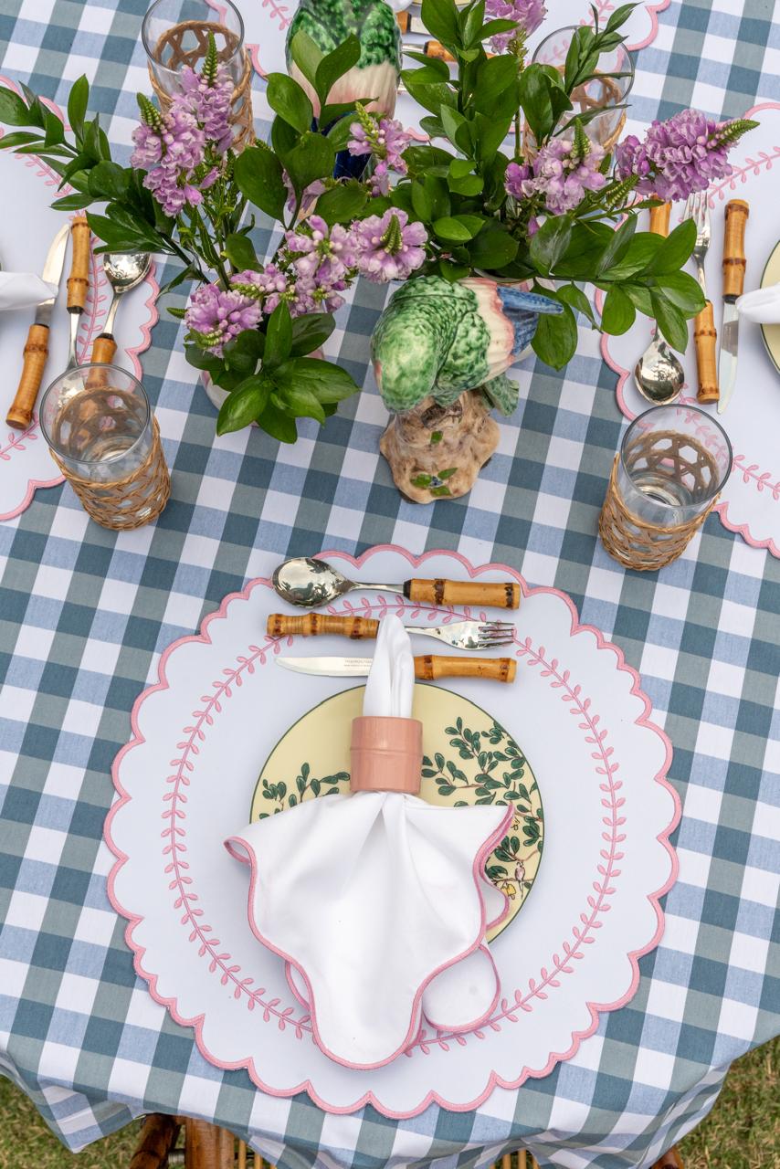 Light Pink Bamboo Napkin Ring