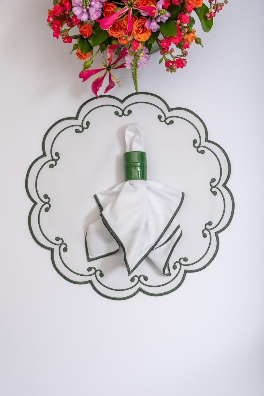 Green Trim Cotton Napkin