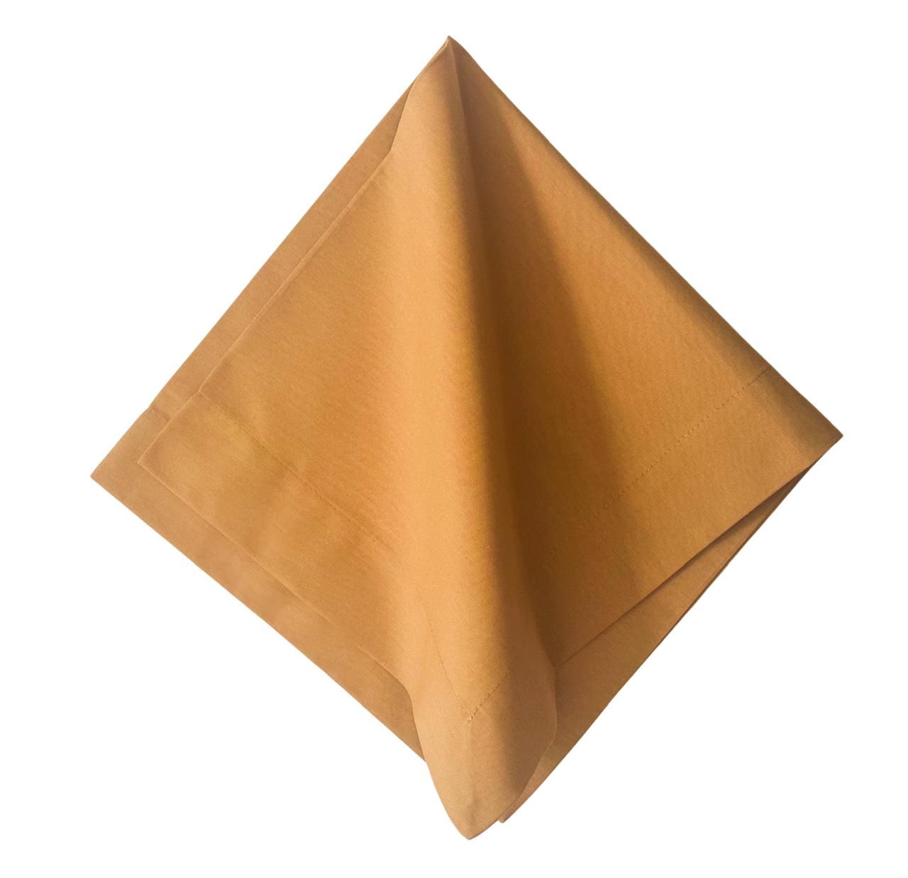 Solid Caramel Cotton Napkin