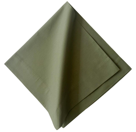 Solid Olive Green Cotton Napkin