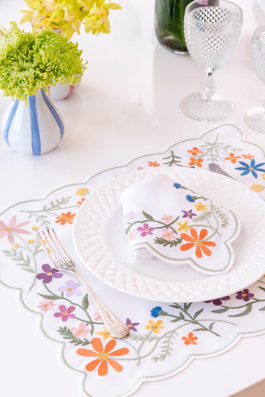 Spring Garden Linen Napkin & Placemat Set