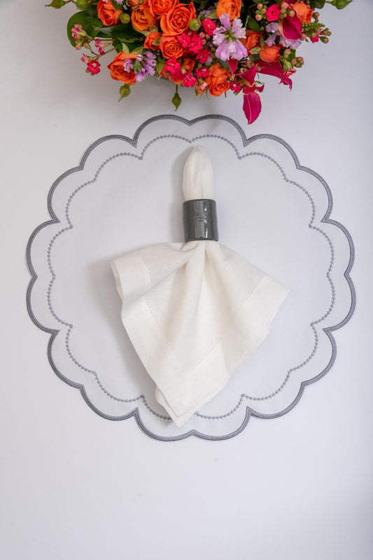 Grey Victoria Impermeable Placemat