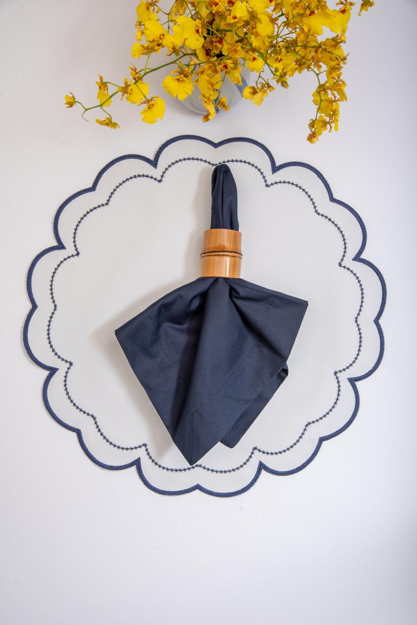 Navy Victoria Impermeable Placemat