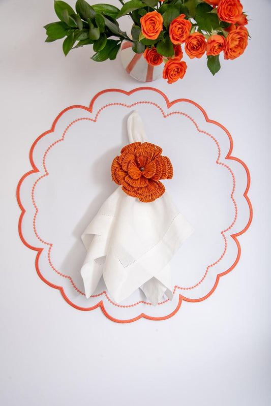 Orange Victoria Impermeable Placemat