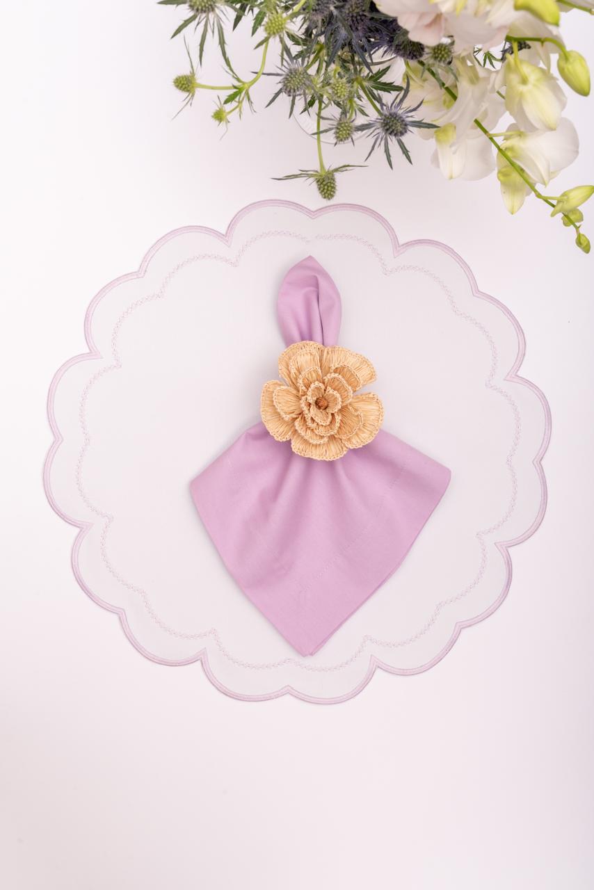 Solid Lavender Cotton Napkin