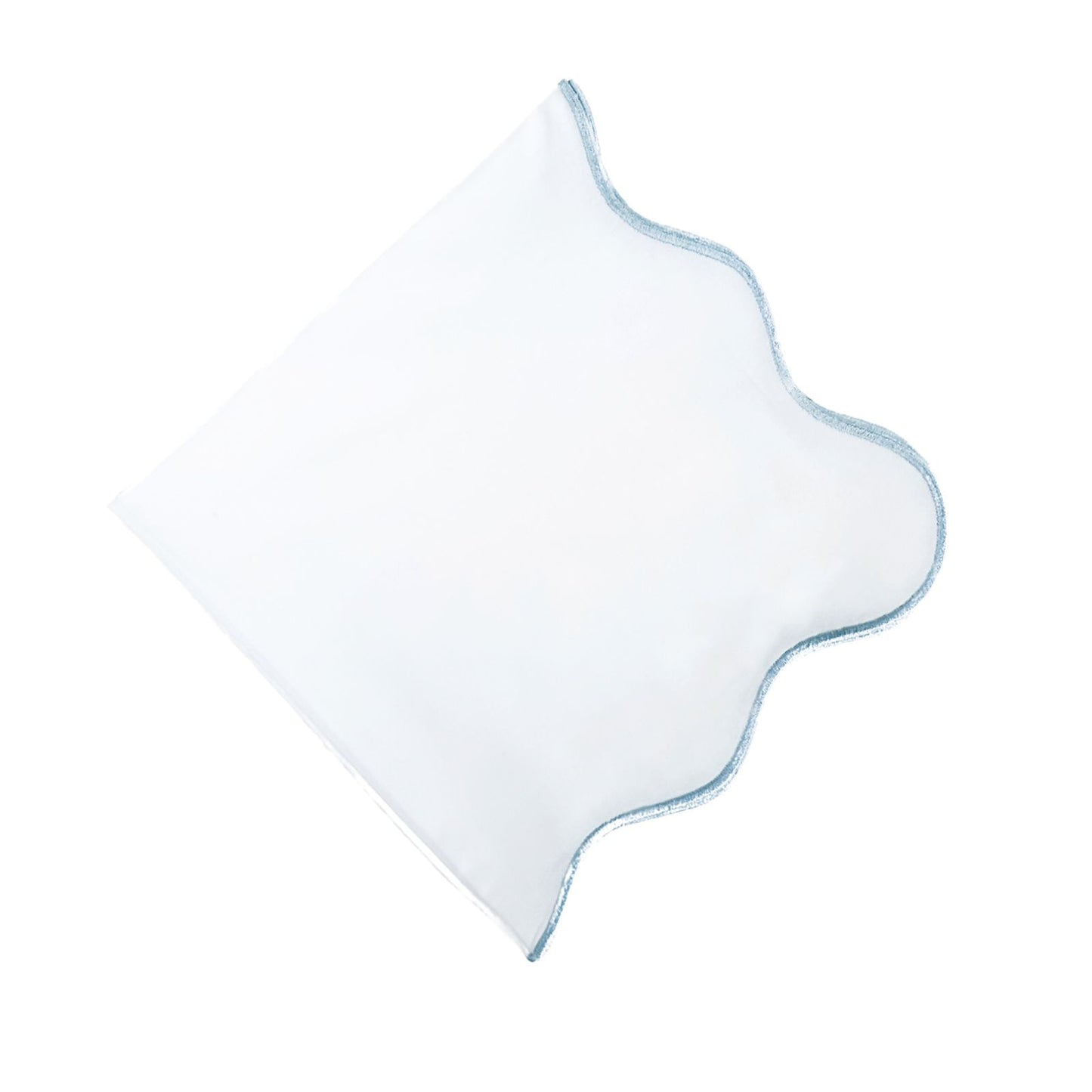 Blue Trim Wave Napkin