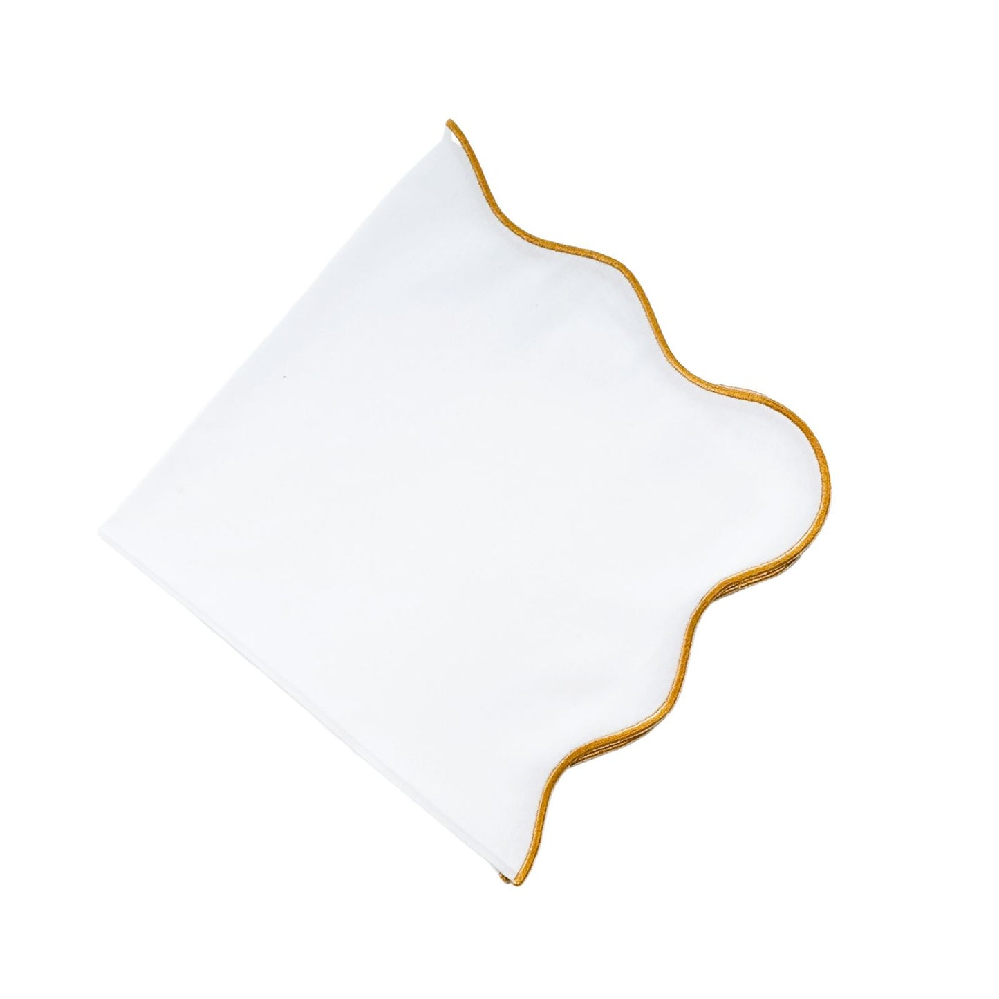 Gold Trim Wave Napkin