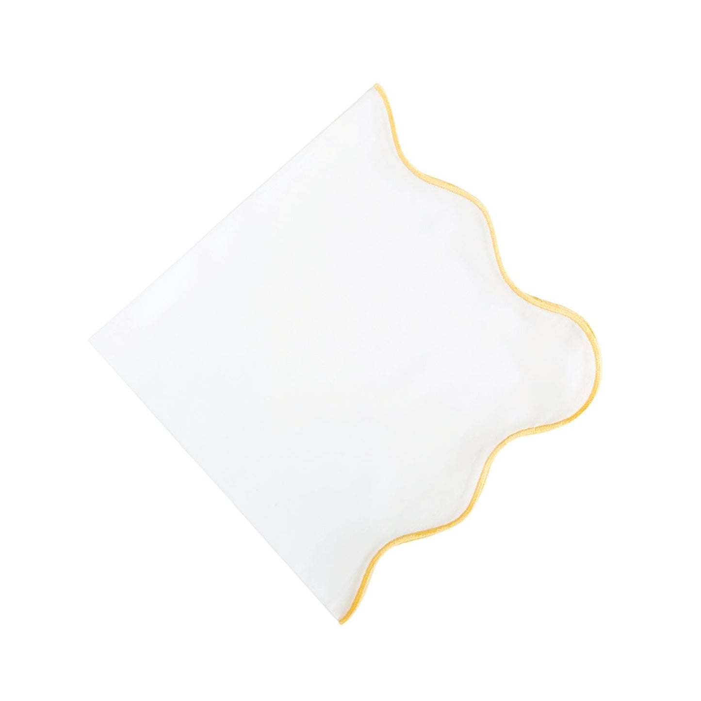 Yellow Trim Wave Napkin