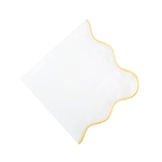 Yellow Trim Wave Napkin