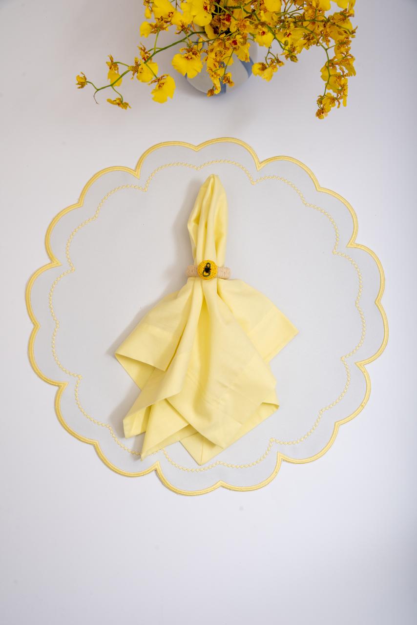 Yellow Victoria Impermeable Placemat