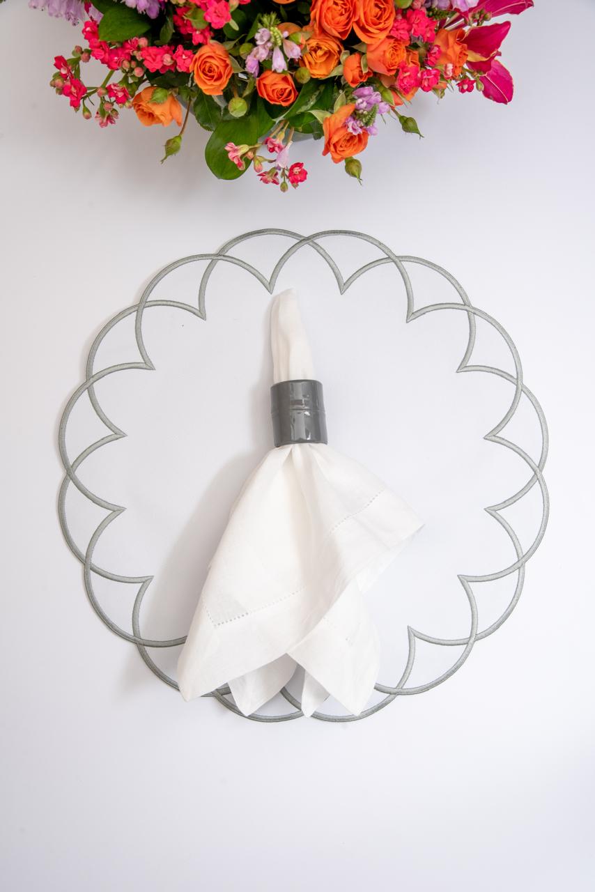 Gray Bamboo Napkin Ring