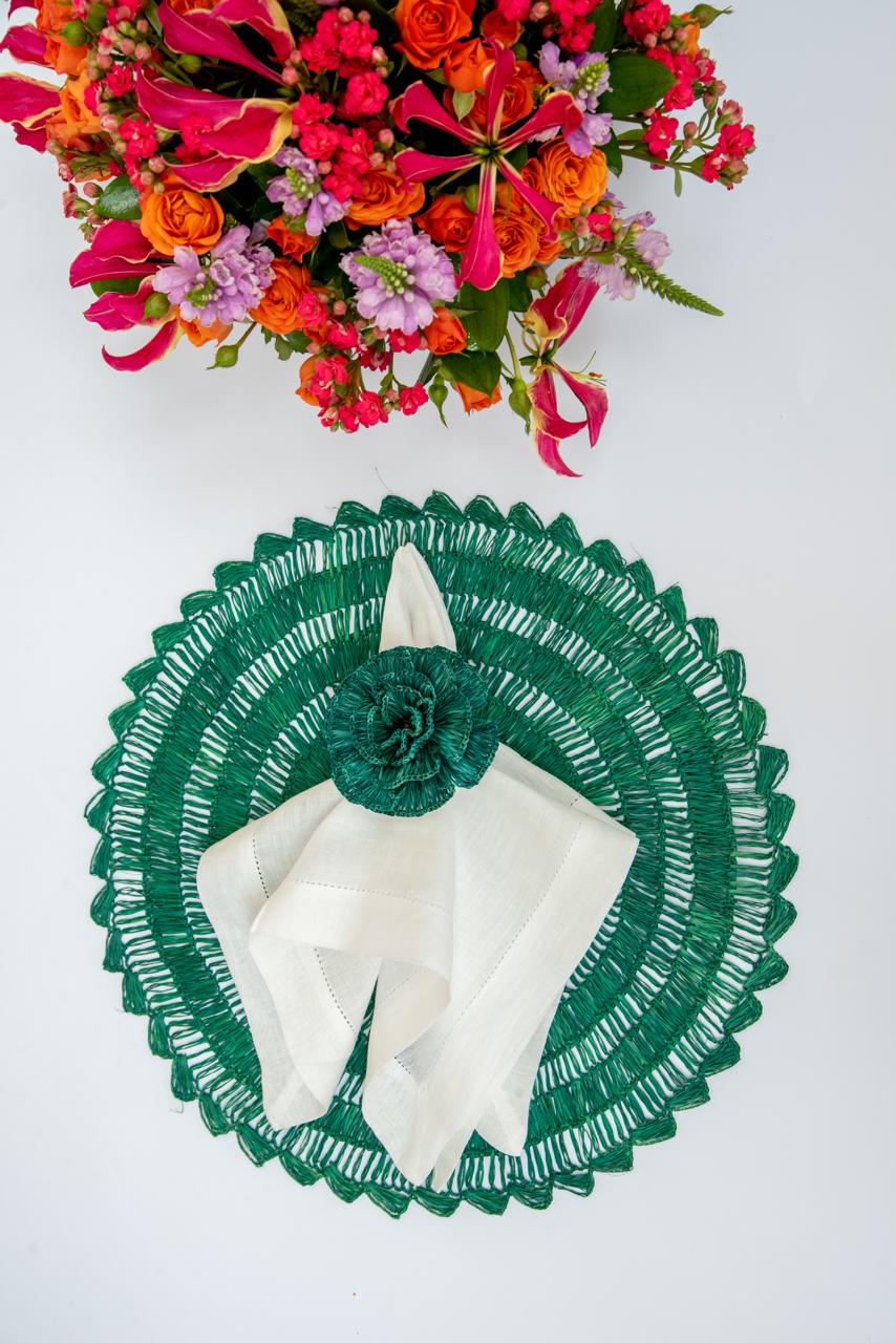 Green Buriti Straw Placemat