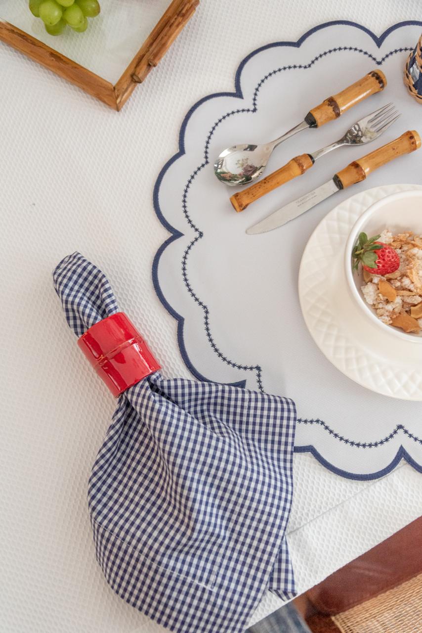 Red Bamboo Napkin Ring